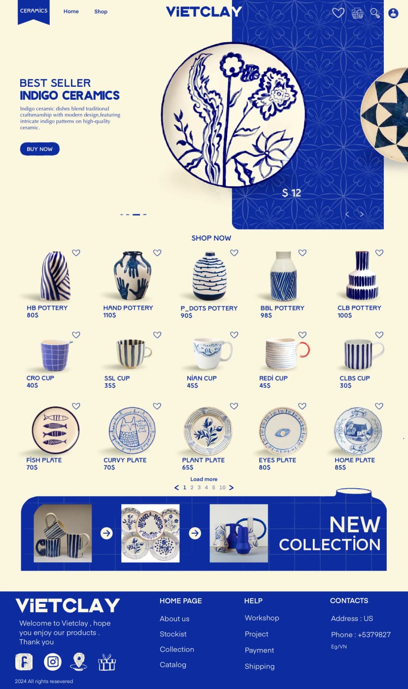 Ceramics Web Design - Screenshot 5