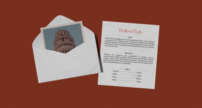 Walks of Italy Website - Screenshot 2
