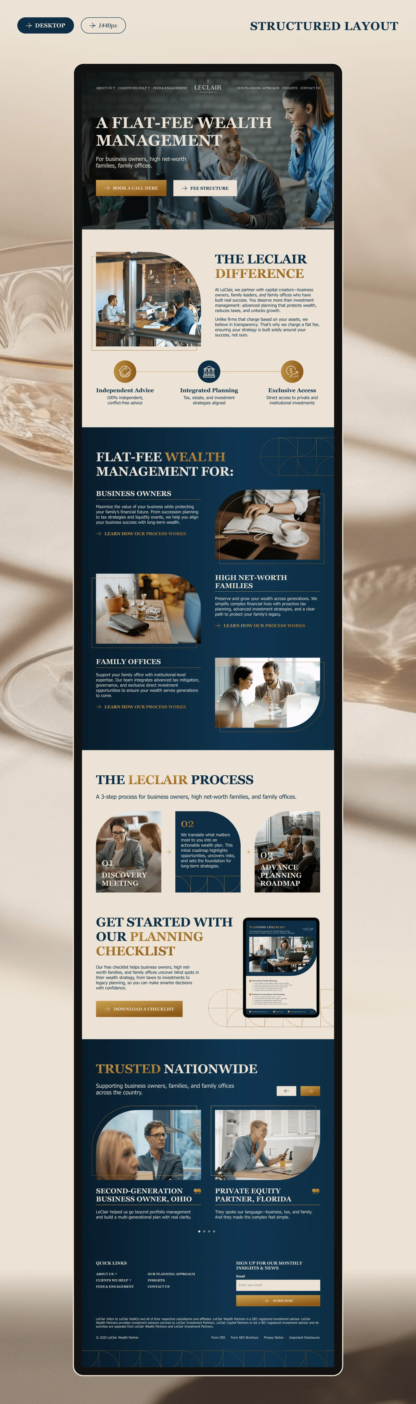 Accountants website design sample