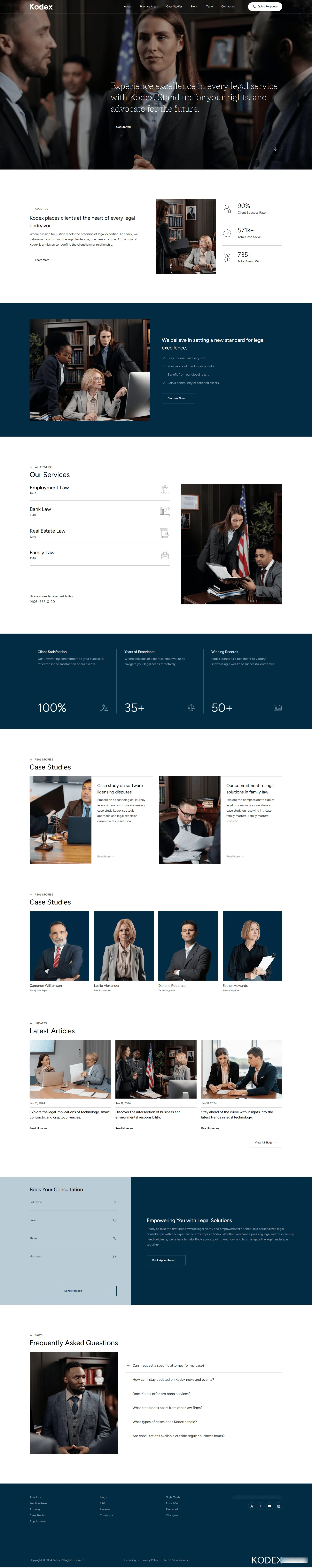 Attorneys website design sample